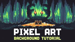 Pixel Art Background Tutorial  Aseprite [upl. by Fauver]