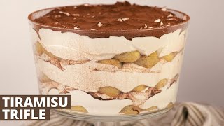 Tiramisu Trifle  Full Recipe [upl. by Islek366]