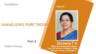 SAMUELSONS PURE THEORY [upl. by Neelram937]