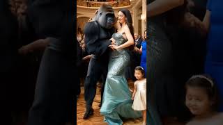 Gentle gorilla journeyviralshort trendingshort happy gorilla animallover pregnantwoman [upl. by Atinar]