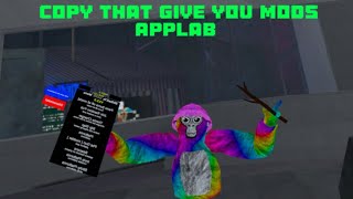 Free gorilla tag copies on Applab that give you mods [upl. by Graves]