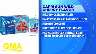 Major recalls on Capri Sun and 4Moms baby rockers and swings l GMA [upl. by Mcclenaghan]