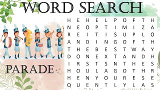 Word Search  Word Puzzle  Find the Hidden Word  4th of JULY Edition [upl. by Frasco]