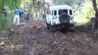 Land Rover 110 County V8 mud hill [upl. by Anelah]