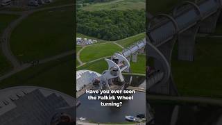 The famous Falkirk Wheel explained 😎 falkirk canal scotland boats drone dji scottish [upl. by Rramed779]