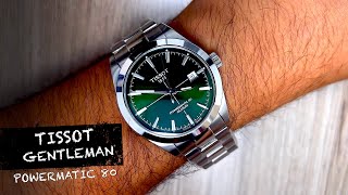 Tissot Gentleman Powermatic 80 Green Dial T1274071109101 [upl. by Azeria]