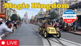 🔴 Live  Magic Kingdom Labor Day Holiday  Walt Disney World 922024 [upl. by Yanej]