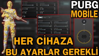 BÜTÜN CİHAZLARA UYAN O HASSASİYETLER VE EFSANE KONTROL KODLARI   PUBG MOBİLE [upl. by Llejk]