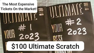 Most Expensive Scratch Lottery Ticket  2023 OLG Ultimate 100 Scratch Ticket  1  Wayne Lotto [upl. by Nibaj]