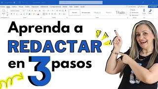 Aprenda a REDACTAR en 3 pasos [upl. by Rodd]