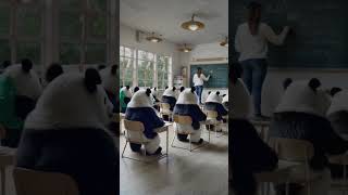 Black and white classroom panda funny ai shorts [upl. by Tamanaha]