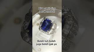 Blue sapir ring perak [upl. by Aitselec969]