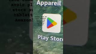 Voulezvous un tutoriel comment avoir play store sur tablette Amazon [upl. by Gustave949]