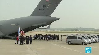 Corea del Norte entrega a EE UU los cuerpos de soldados caídos en la Guerra de Corea [upl. by Massey]