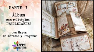 Tutorial Scrapbooking  Album multidesplegables INTERIOR DEL ALBUM Parte 1 [upl. by Howlyn106]