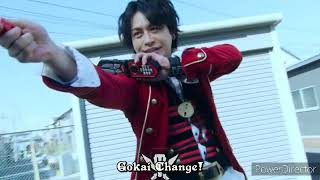 Henshin Kiramai Red Yellow Green and Gokai Red  Zenkaiger vs Kiramager  Super Sentai Content [upl. by Tnecnivleahcim]