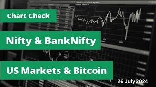 Nifty BankNifty US Markets amp Bitcoin chart review Nifty BankNifty Bitcoin dowjones nasdaq [upl. by Meela]