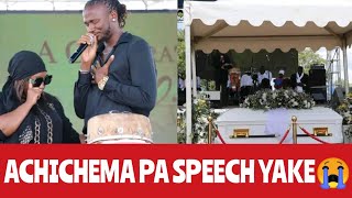 JAH PRAYZAH ACHICHEMA KURUFU RWABABA VAKE EMOTIONAL SPEECH 💔♥️😭 [upl. by Maleen595]