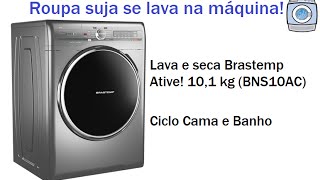 Lava e seca Brastemp Ative 101 kg BNS10AC  Cama e Banho [upl. by Tri]