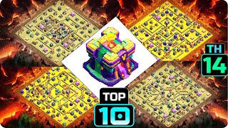 TOP 10 TH14 WARCWL BASE  TH14 Town Hall 14 WARCWL BASE COPY LINK  COC [upl. by Nerrad855]