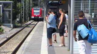 Bahnhof Oberschleißheim  S Bahn DB REGIO  Alex Guterzug  10072013 [upl. by Notxap]