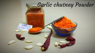 Spicy Dry Garlic chutney Powder for Street Style Vada Pav recipe in Hindi [upl. by Assetniuq]