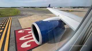 Breeze Airways A220300 takeoff from RIC runway 34 [upl. by Mihcaoj]