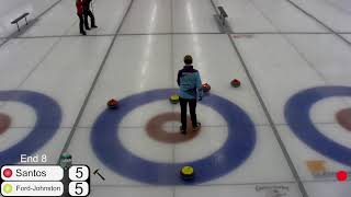 Curling Alberta Senior Provincial Championship Womens Final Team Santos vs Team FordJohnston [upl. by Sikras]