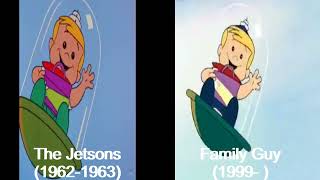 The Jetsons Vs Family Guy Side By Side [upl. by Aehr582]