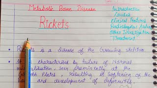 Rickets Metabolic bone disease [upl. by Kho]