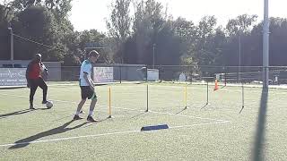 AMAURY DEKEYSER U17 SÉANCE DE PASSES DRILLS À LA DFA 3 [upl. by Neelasor104]