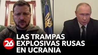 Rusia utilizó nuevos tipos de minas terrestres y “trampas explosivas” en su invasión a Ucrania [upl. by Lindsley]