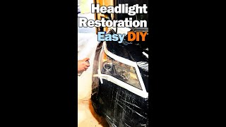 The BEST Way to Restore Headlights  Permanent Results  Like New Again detailing restoration [upl. by Sawyere]