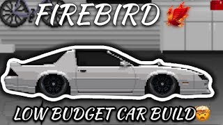 FIREBIRD 🐦‍🔥 BEST CAR BUILD  PIXEL CAR RACER  lowbudgetcar [upl. by Haimorej410]