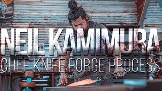 Neil Kamimura  Chef Knife Forge Process [upl. by Ajak]