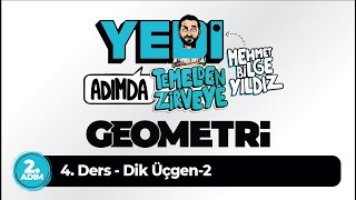 2 Adım 4 Ders Dik Üçgen 2  Mehmet Bilge YILDIZ [upl. by Haimrej]