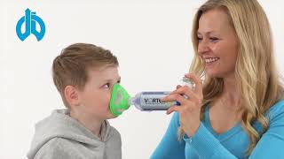 Inhalation mit der antistatischen Inhalierhilfe VORTEX® mit Maske für Babys und Kinder 04 Jahre [upl. by Pfeifer363]