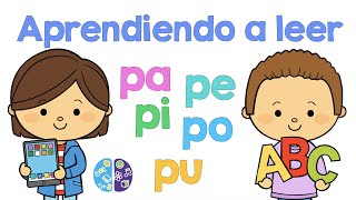 Silaba pa pe pi po pu  Aprendiendo a leer  Minders [upl. by Gamin]