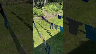 Do retractable clotheslines work well Fresh air dried clothes clothesline freshair retro [upl. by Freed]