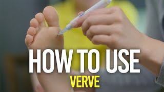 How to use Verruca Treatment  VERVE [upl. by Wrennie]