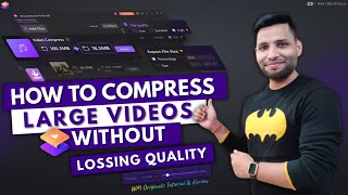 How to Compress Video without Losing Quality in PC  Wondershare AniSmall Review amp Tutorial [upl. by Ackerley]