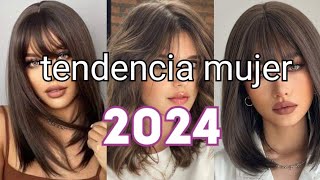 TENDENCIAS MUJER CABELLO 2024 ✂️ ESTILOS de PELO 2024 👌 [upl. by Anuahc461]