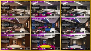 THE MASTER PENTHOUSE INTERIOR COLORS  GTA 5 ONLINE THE DIAMOND CASINO amp RESORT DLC [upl. by Essiralc452]