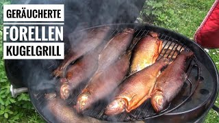 06 Geräucherte Forellen aus dem 57er Weber Kugelgrill mit Smokenator heißäuchern [upl. by Anigue]