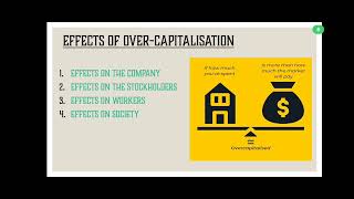 CAPITALISATION OVERCAPITALISATIONUNDER CAPITALISATION EFFECT REMEDIES AND CAUSES [upl. by Annaeoj772]