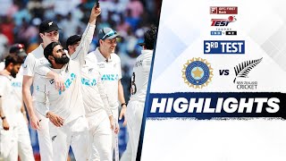 India vs New Zealand  3rd Test  Full Match Highlights  sports cinema [upl. by Silverts]