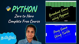 Learn Python in Tamil  Python Complete Course in Tamil  Game Development  Logic First Tamil [upl. by Eilrahc]