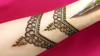 Diwali special mehndi design  easy front hand mehndi  mehndi design  mehndi ka design  Mehndi [upl. by Sula]