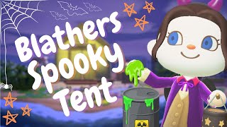 SPOOKY SLIMY BLATHERS TENT AND BEACHES  HALLOWEEN TOWN ISLAND  ANIMAL CROSSING NEW HORIZONS [upl. by Sidnal479]