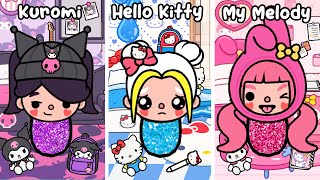 Hello Kitty My Melody and Kuromi Stories Compilation  Sad Story Toca Life World  Toca Boca [upl. by Leitnahs]